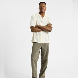 🆕 Express Textured Short Sleeve Shirt Size XL